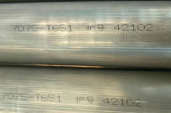 7075T6 Seamless Aluminum Tube For Regulating Valve Parts Round Pipe