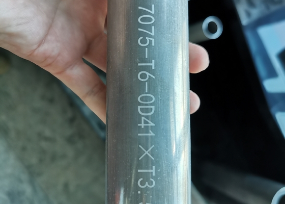 7075T6 Seamless Aluminum Tube For Regulating Valve Parts Round Pipe