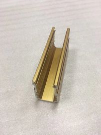 Gold Shine Anodized Aluminum Profile use for Tool Cabinet Exporting to Europe