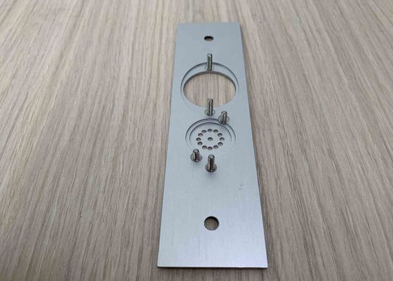 Aluminium Extrusion Profiles Silver Color Alloy 6063 T3 Anodized Aluminium Door Locks CNC Punch Customized